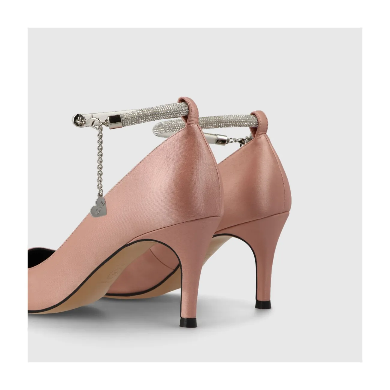 Zapatos de salón de mujer en tejido de color rosa | LODI Zapatos de mujer online.